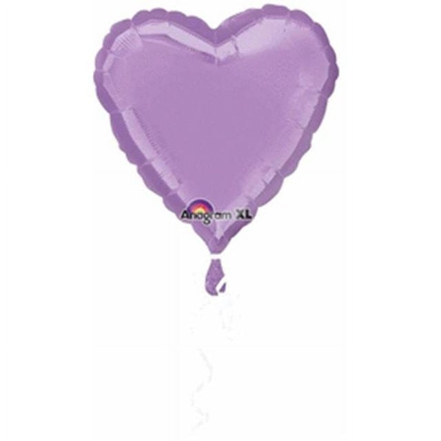 Lilac Metallic Heart Balloon