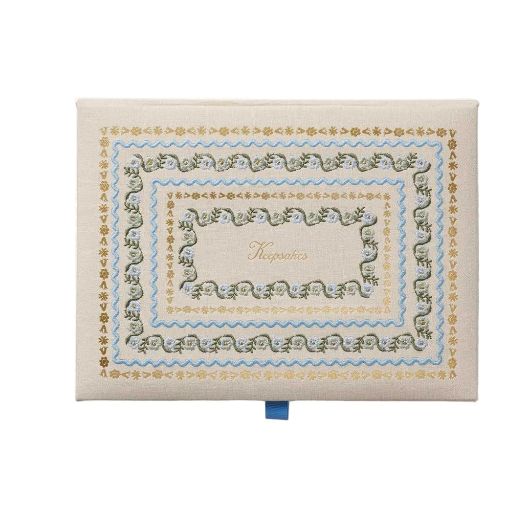 Delphine Large Embroidered Keepsake Box