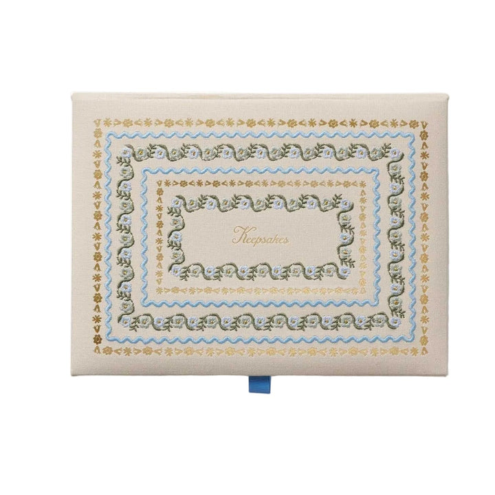 Delphine Large Embroidered Keepsake Box