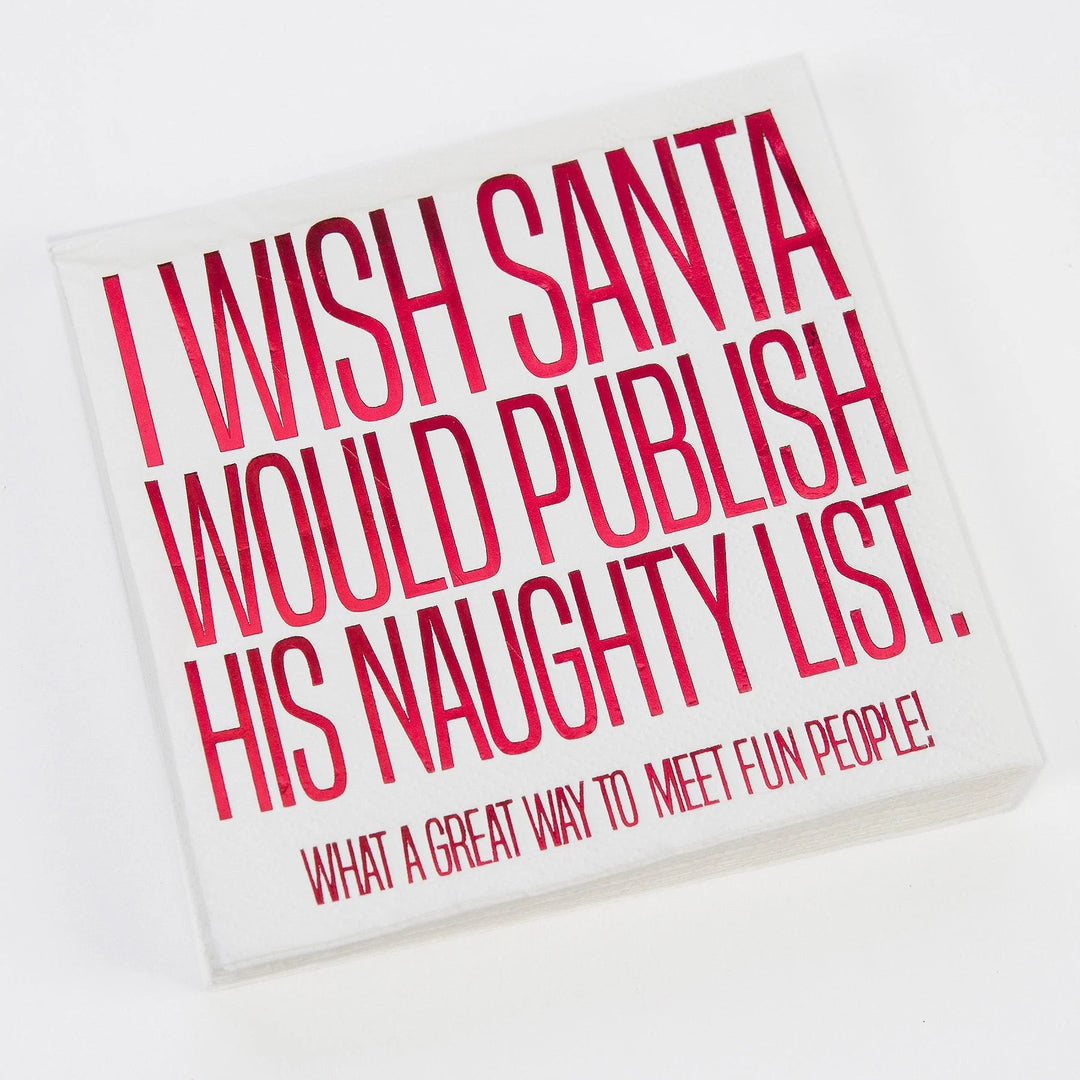 Santa Naughty List Napkins