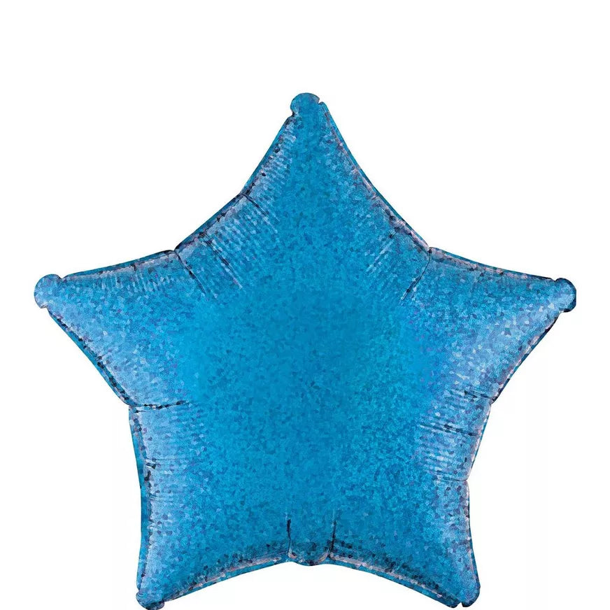 Blue Sparkly Star Balloon