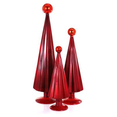 Pleated Trees-Crimson Red Set/3