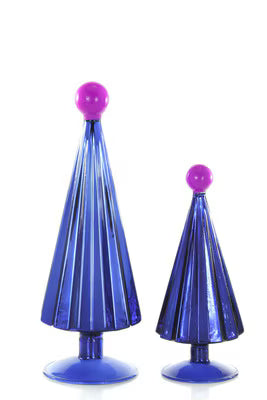 Small Pleated Trees- Lilac S/2