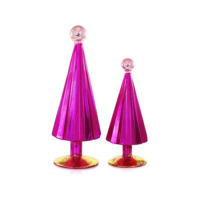 Pleated Trees-Small Fuchsia Pink Set/2