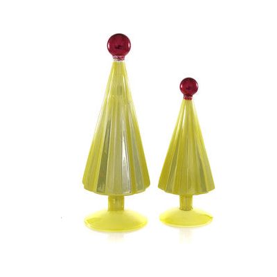 Pleated Trees-Small Chartreuse Set/2
