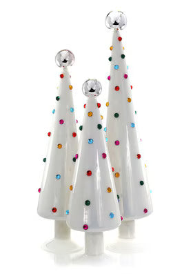 Decorated Dotted Trees- Ivory S/3