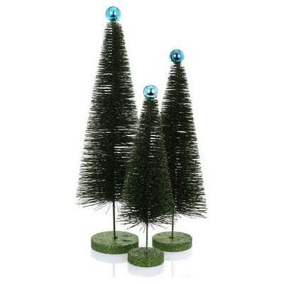 Glitter Trees- Evergreen Set/3