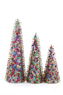 Sequin Trees S/3
