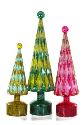 Mid-Century Spinning Trees S/3