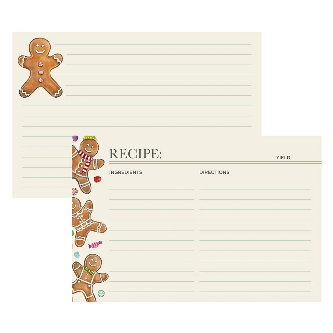 Gingerbread Man Recipe Card