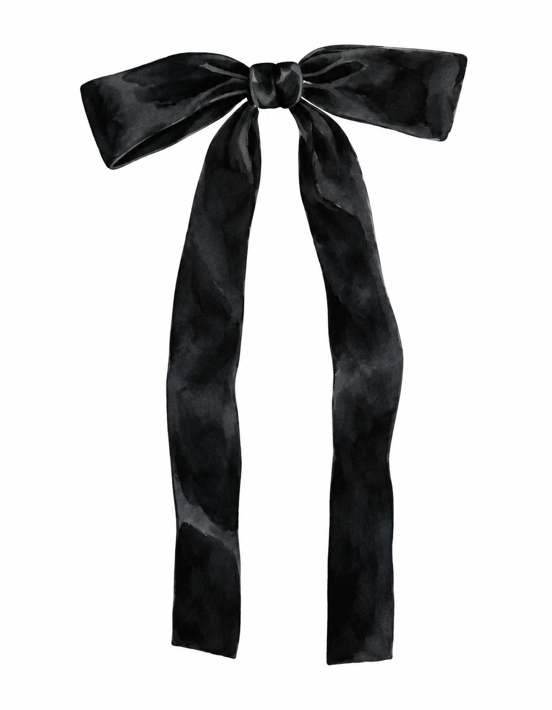 Black Bow Print