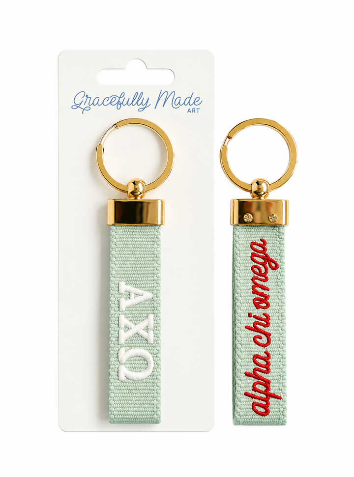 Alpha Chi Omega Keychain