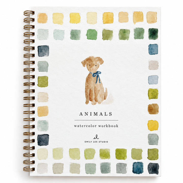 Animals Watercolor Workbook