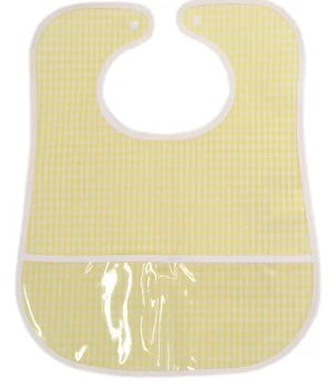 Gingham Buttercup Bib
