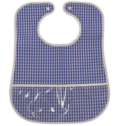 Gingham Royal Bib