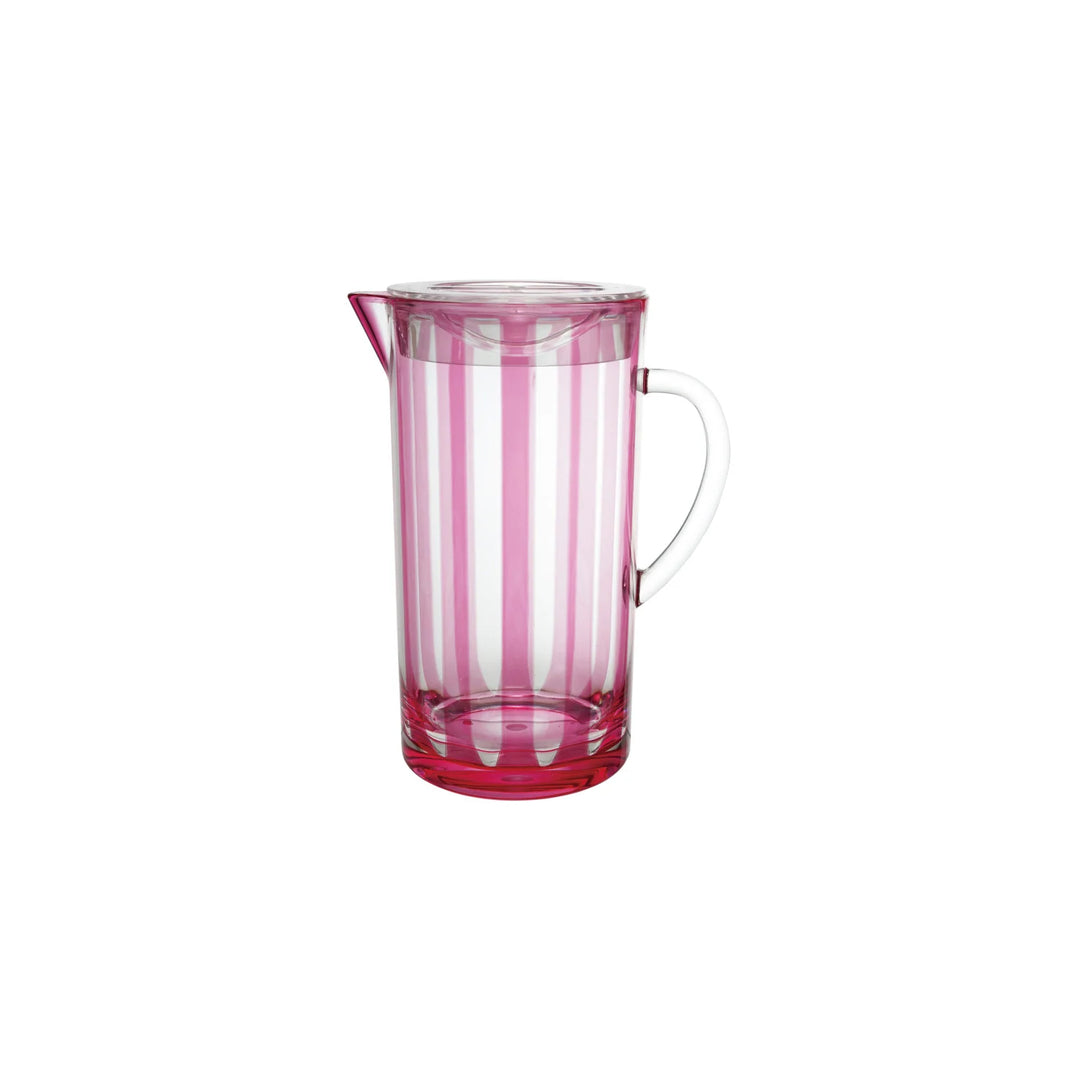 Fushia Striped Pitcher