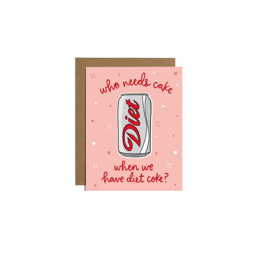 Diet Soda Sticker Card