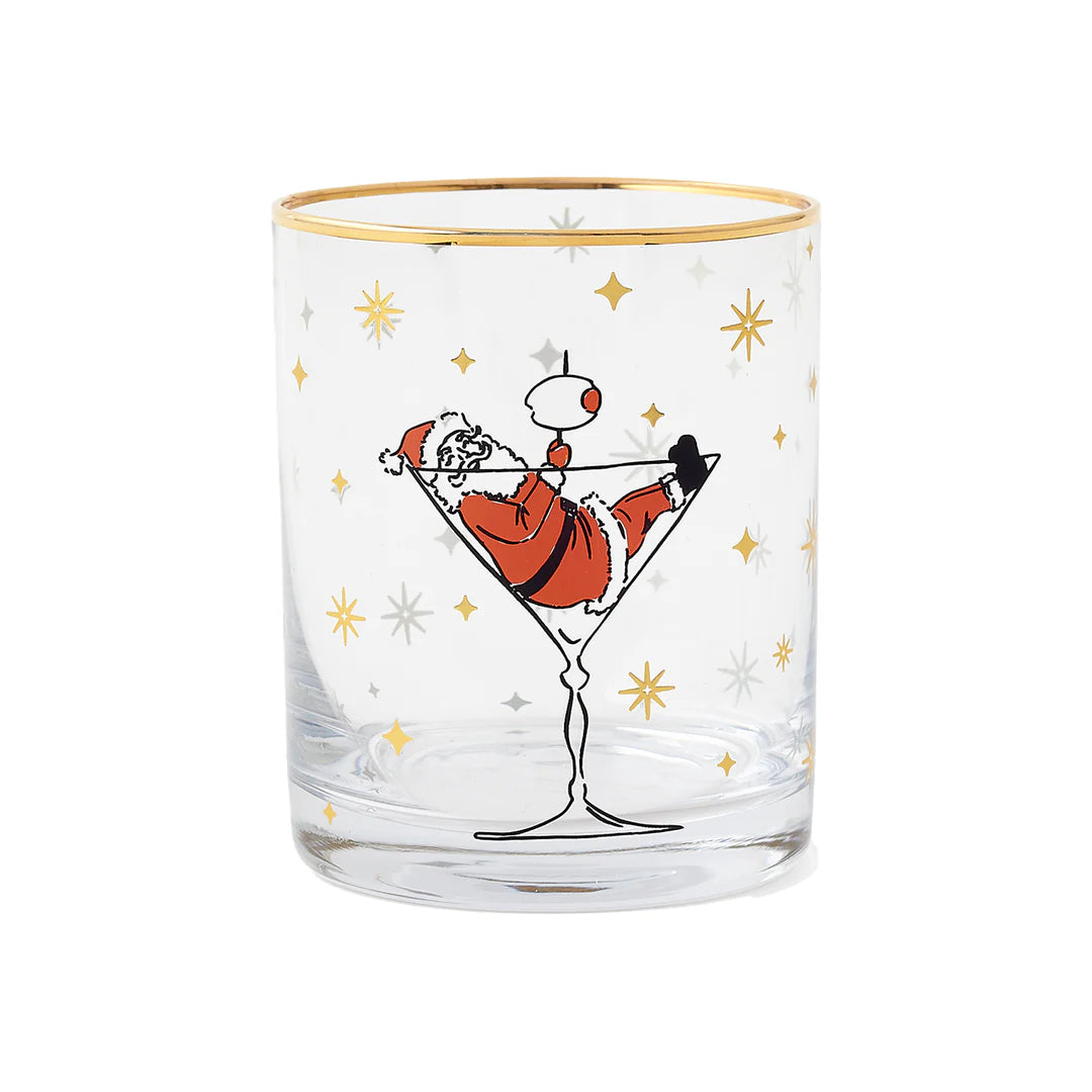 Cocktails with Santa Glasses