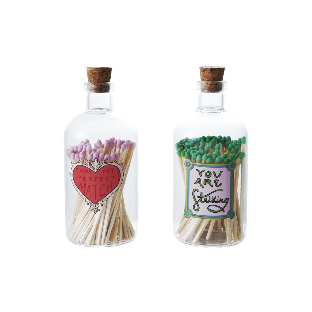 Glass Jar Matchstick Holder