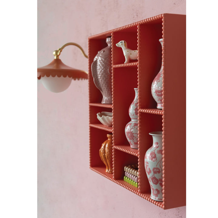 Pink Wood Wall Shelf