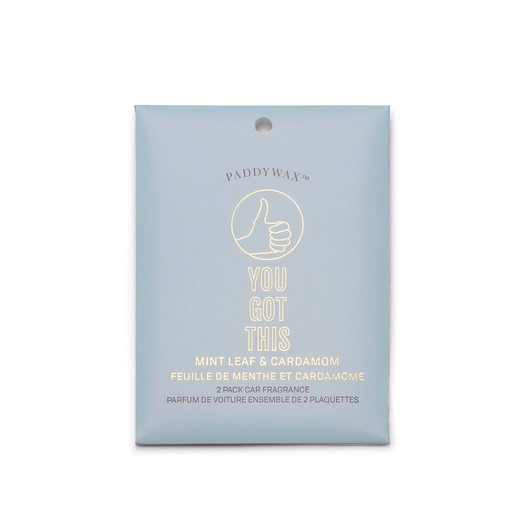 Mint Leaf + Cardamom "You Got This" Car Fragrance