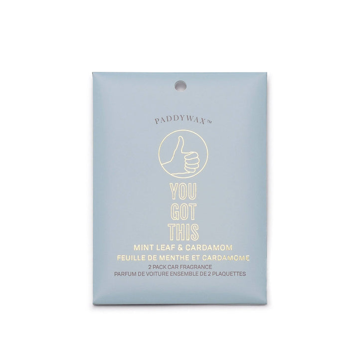Mint Leaf + Cardamom "You Got This" Car Fragrance
