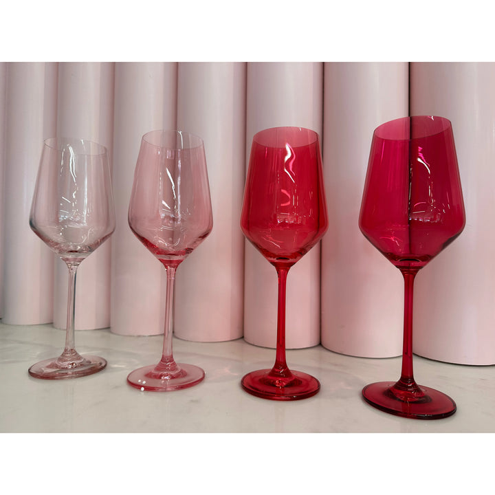 Pink Wine Glass