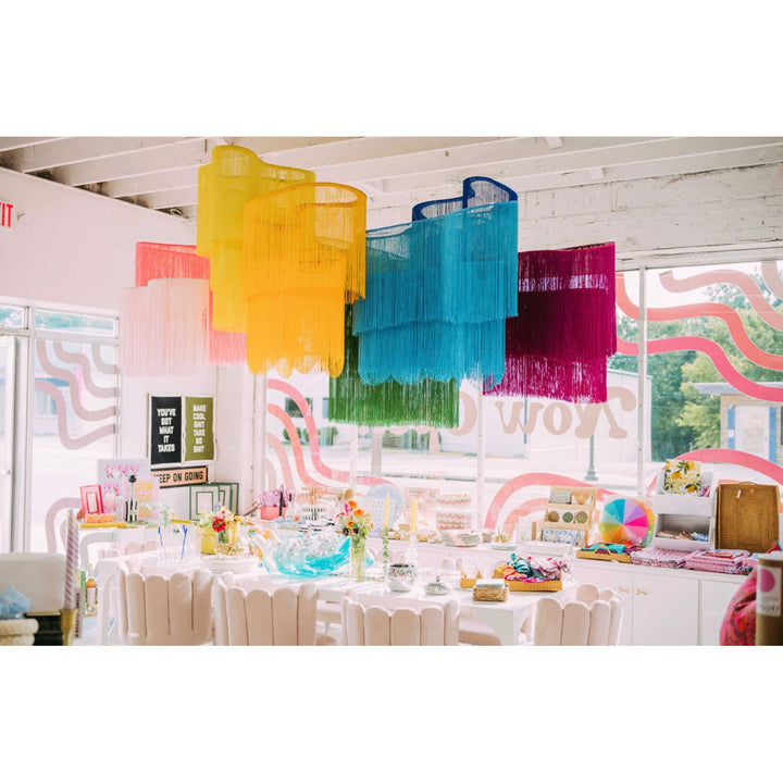 Colorful Fringe Chandeliers