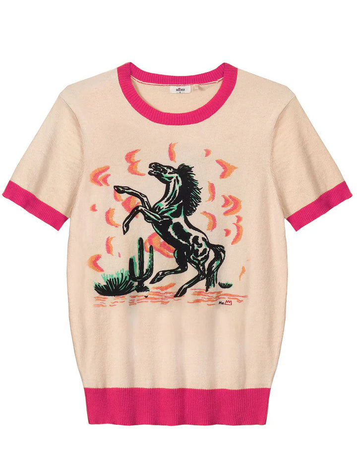 Horse Nora Knit Top