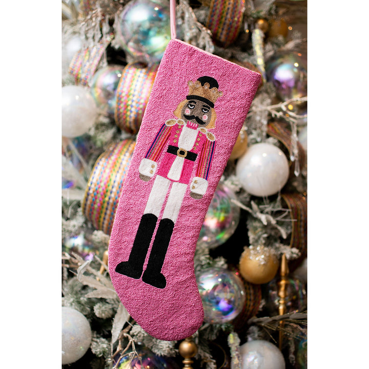 Pink Nutcracker Stocking