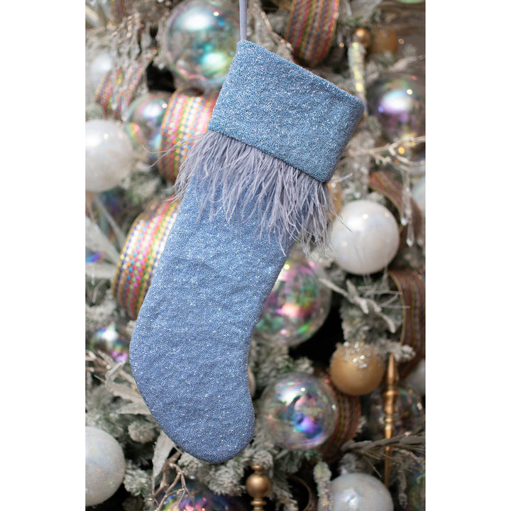 Feather Stocking in Periwinkle