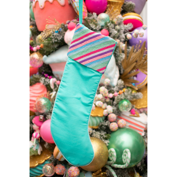 Candyland Stripes Beaded Cuff
