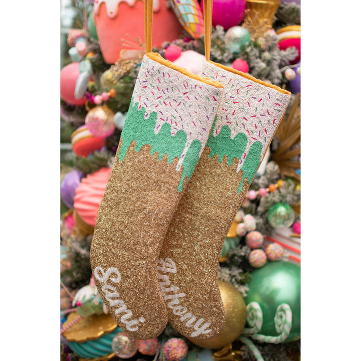 Candyland Ice Cream Drip Custom Text