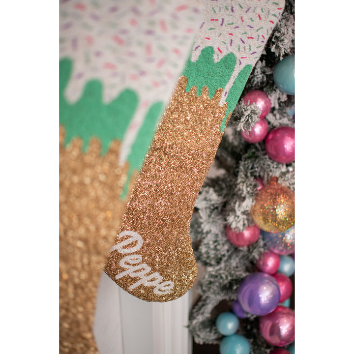 Candyland Ice Cream Drip Custom Text