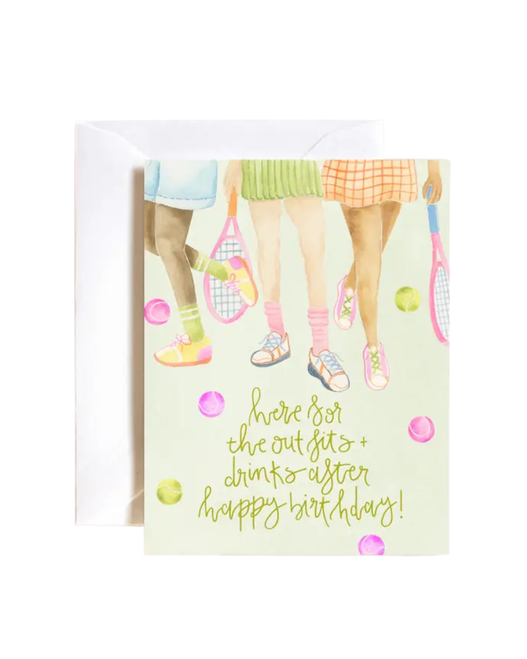 Tennis Era Birthday Card