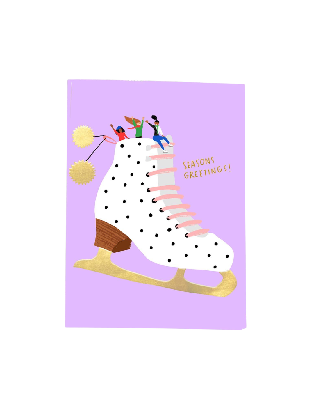 Ice Skaters Boxed Card - Set of 8