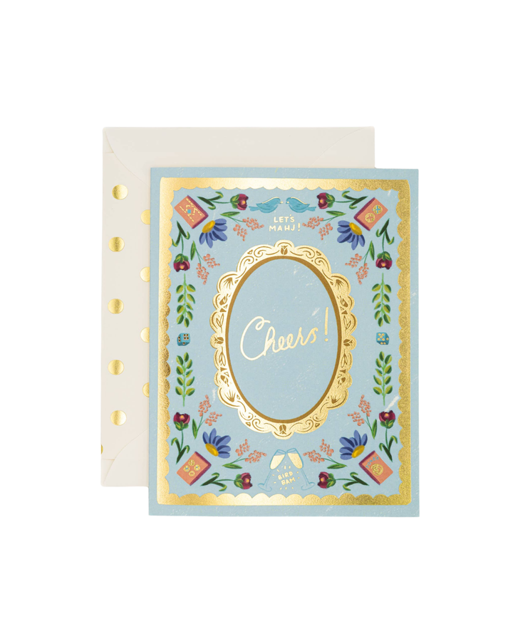 Cheers (Bird, Bam!) Mahjong Card
