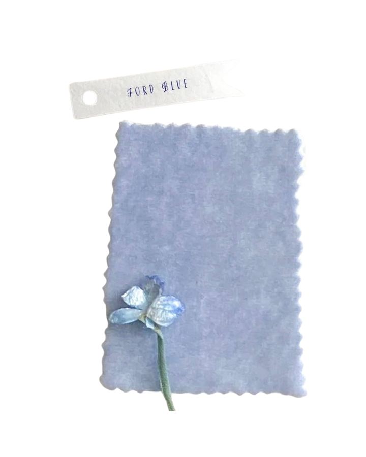 Blue Our Wedding Velvet Guestbook 