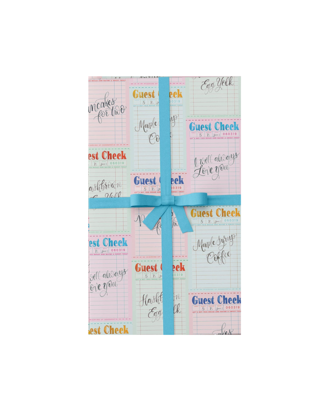 Guest Check Wrapping Paper