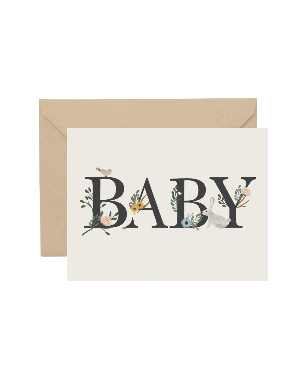Baby Floral Greeting Card