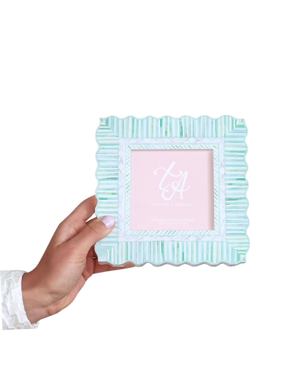 Green & White Magnetic Frame