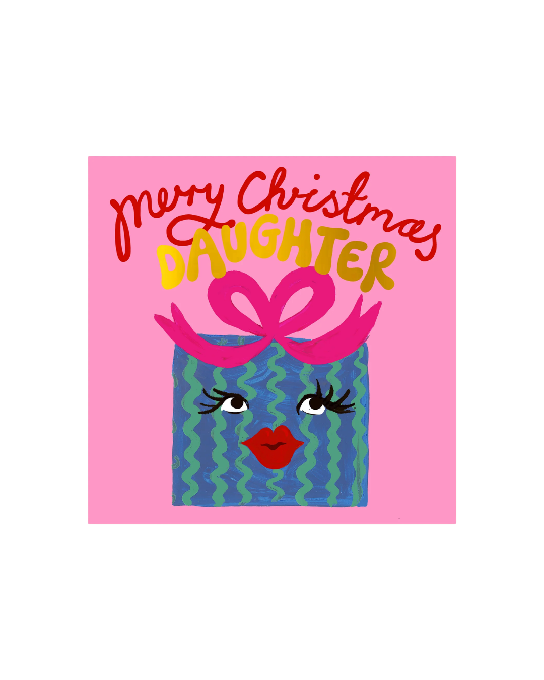 Daughter Present Christmas Card