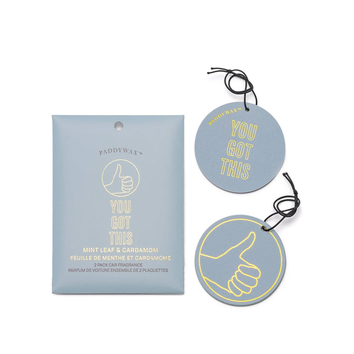 Mint Leaf + Cardamom "You Got This" Car Fragrance