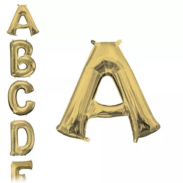 13" Gold Letter Balloon