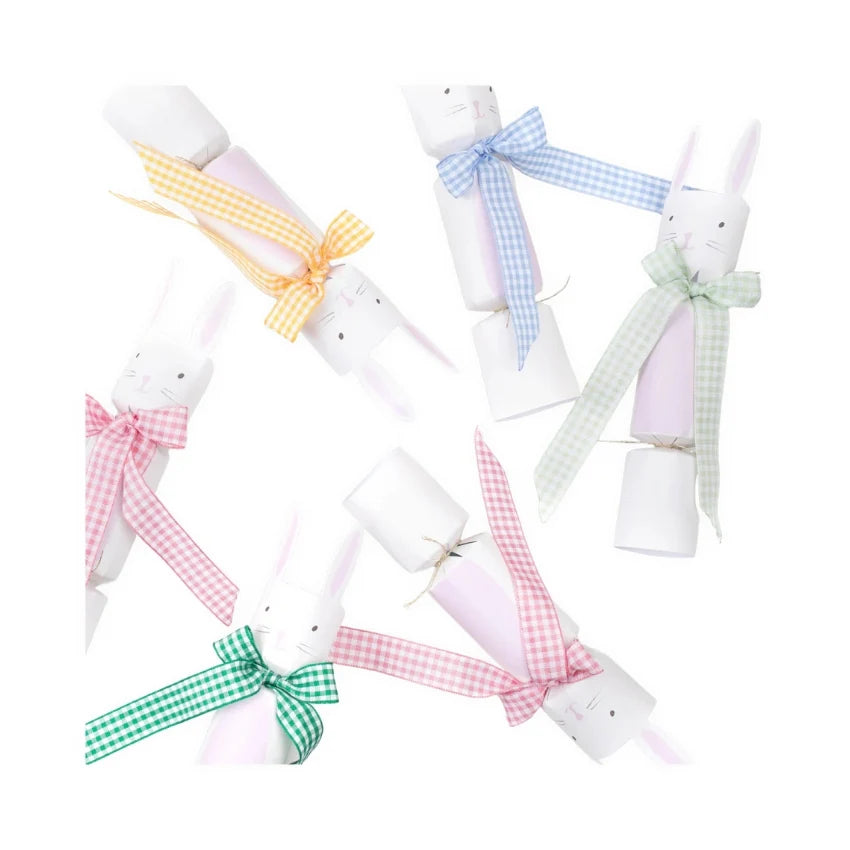 Gingham Bow Bunny Crackers