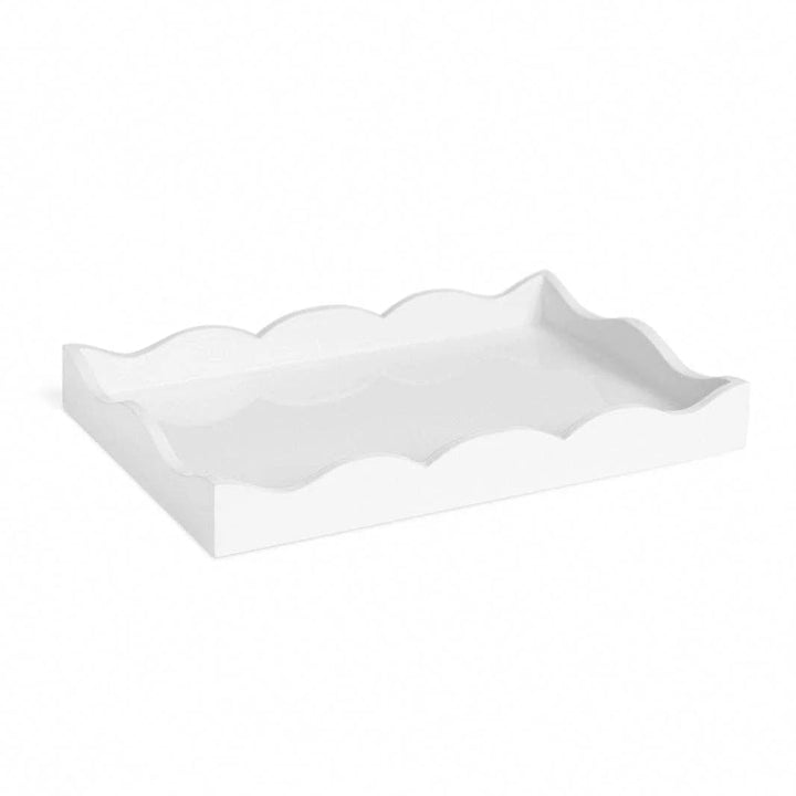 White Scalloped Tray
