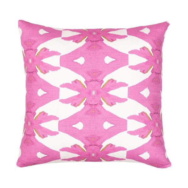 Palm Pink Linen Cotton Pillow