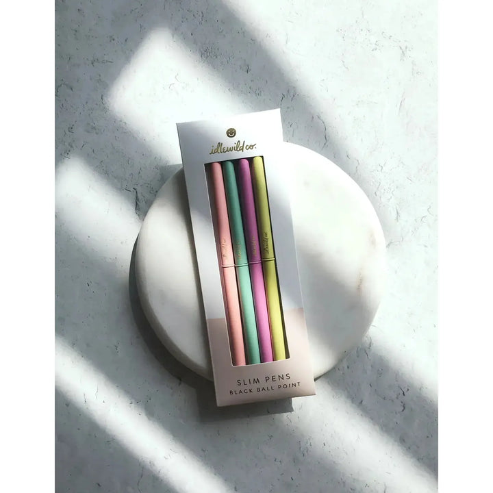 Bright Pastel Slim Pen Set