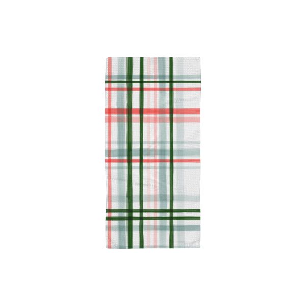 Peppermint Plaid Tea Towel