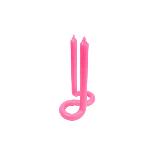 Pink Twist Candle Sticks